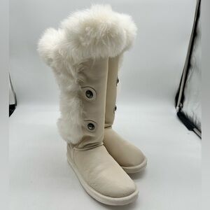 Australia Luxe Collective Nordic Tall Shearling Pale Satin NWT US 6 | EU 37